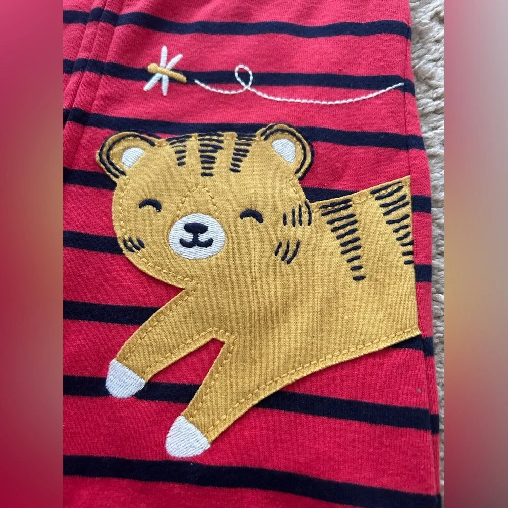Carter‘s Toddler Cotton Footie PJ with Tiger 4T NWT